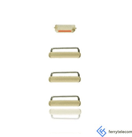 Hard Buttons (Power/Volume/Switch) Compatible For iPhone 6S (Gold)