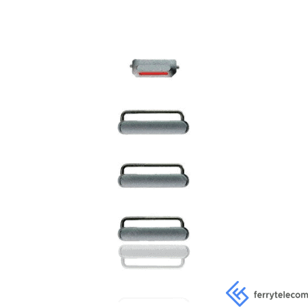 Hard Buttons (Power/Volume/Switch) Compatible For iPhone 6S (Space Grey)