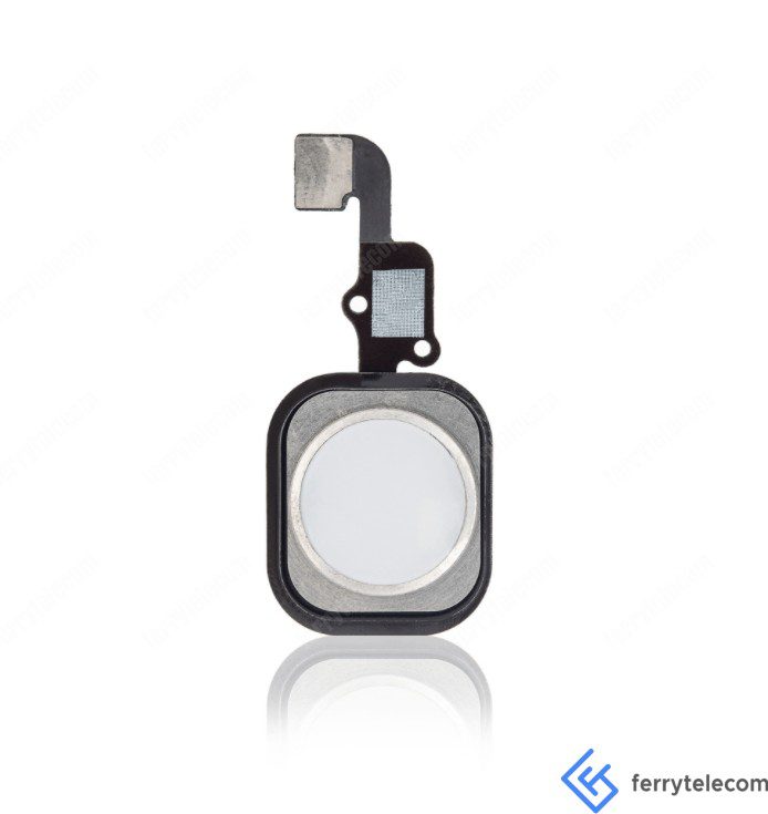 Home Button With Flex Compatible For iPhone 6S / 6S Plus (Silver)