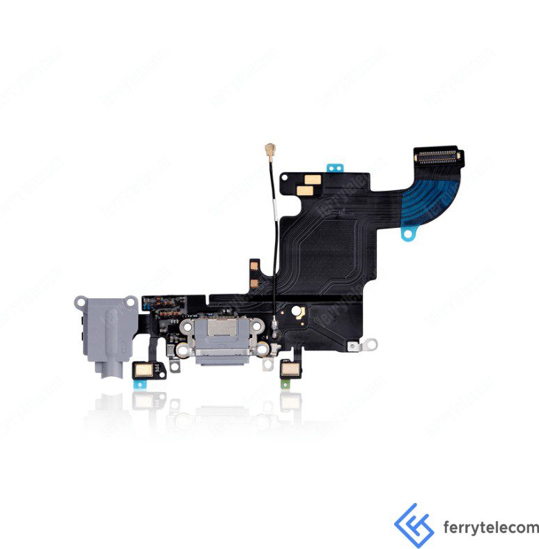 Charging Port Flex Cable Compatible For iPhone 6S (Aftermarket Quality) (Space Grey)