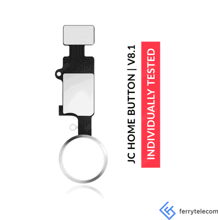 Home Button Solution Compatible For iPhone 7 / 7 Plus / 8 / 8 Plus / Se (2020/2022) (Silver) (Version 8.1 / Jc / Individually Tested For Functionality)