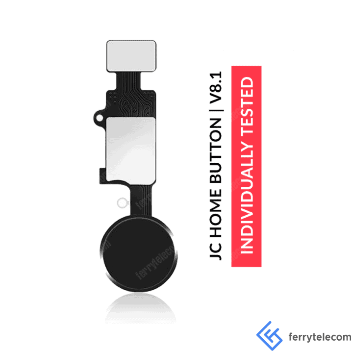 Home Button Solution Compatible For iPhone 7 / 7 Plus / 8 / 8 Plus / Se (2020/2022) (Jet / Matte Black) (Version 8.1 / Jc / Individually Tested For Functionality)