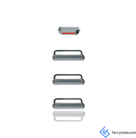 Hard Buttons (Power/Volume/Switch) Compatible For iPhone 6S Plus (Space Grey)