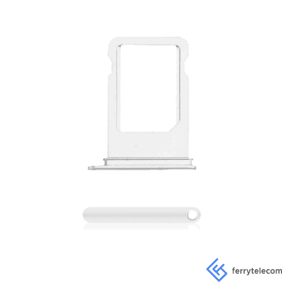 SIM Tray Compatible For iPhone 7 (Silver)