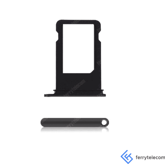 SIM Tray Compatible For iPhone 7 (Matte Black)