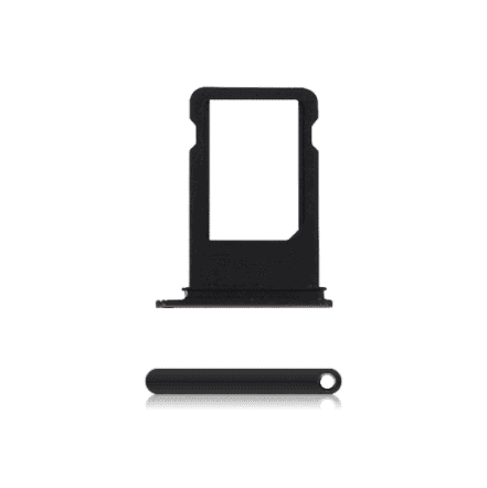 SIM Tray Compatible For iPhone 7 Plus (Jet Black)