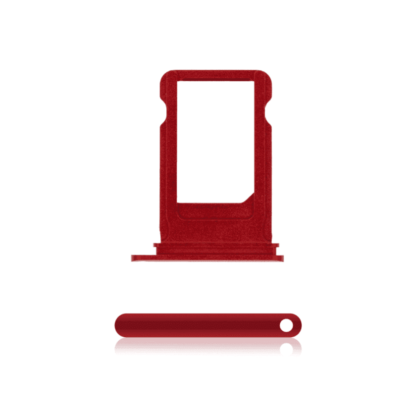 SIM Tray Compatible For iPhone 7 Plus (Red)