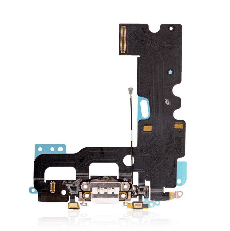Charging Port Flex Cable Compatible For iPhone 7 Plus (Aftermarket Quality) (Silver)