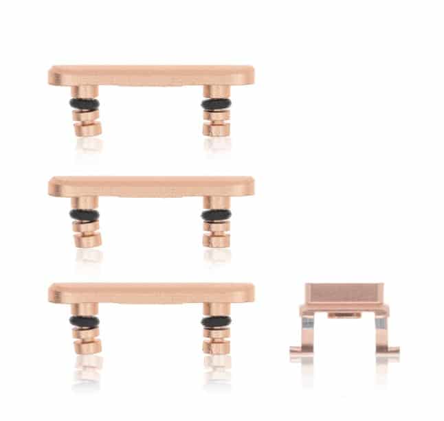 Hard Buttons (Power/Volume/Switch) Compatible For iPhone 8 Plus (Gold)