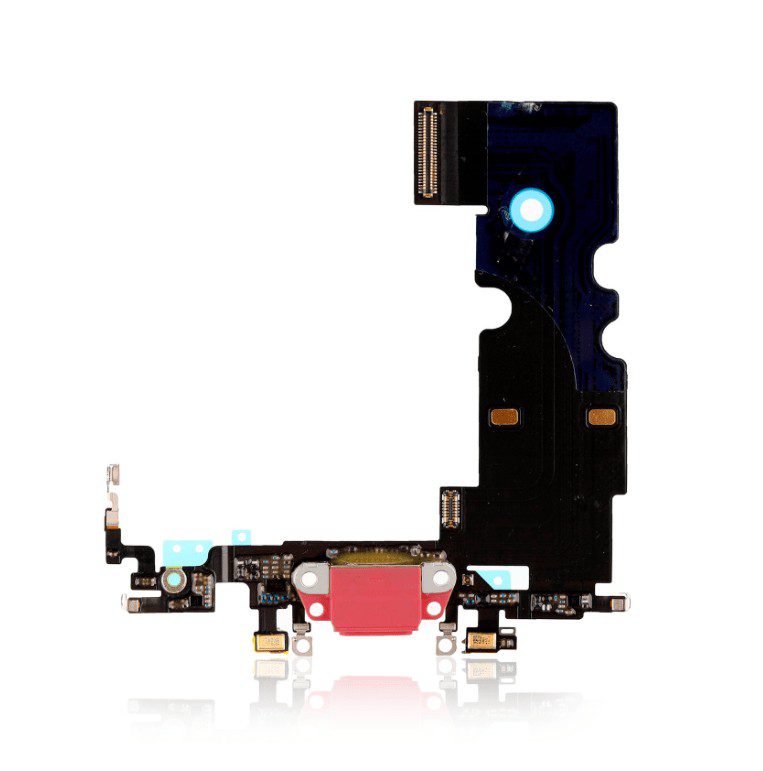 Charging Port Flex Cable Compatible For iPhone 8 / SE (2020/2022) (Premium) (Red)