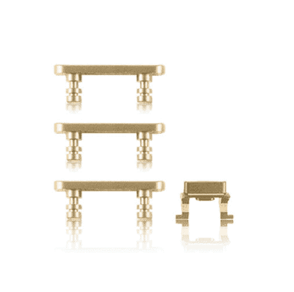 Hard Buttons (Power/Volume/Switch) Compatible For iPhone 8 (Gold)