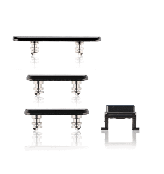 Hard Buttons (Power/Volume/Switch) Compatible For iPhone X (Black)