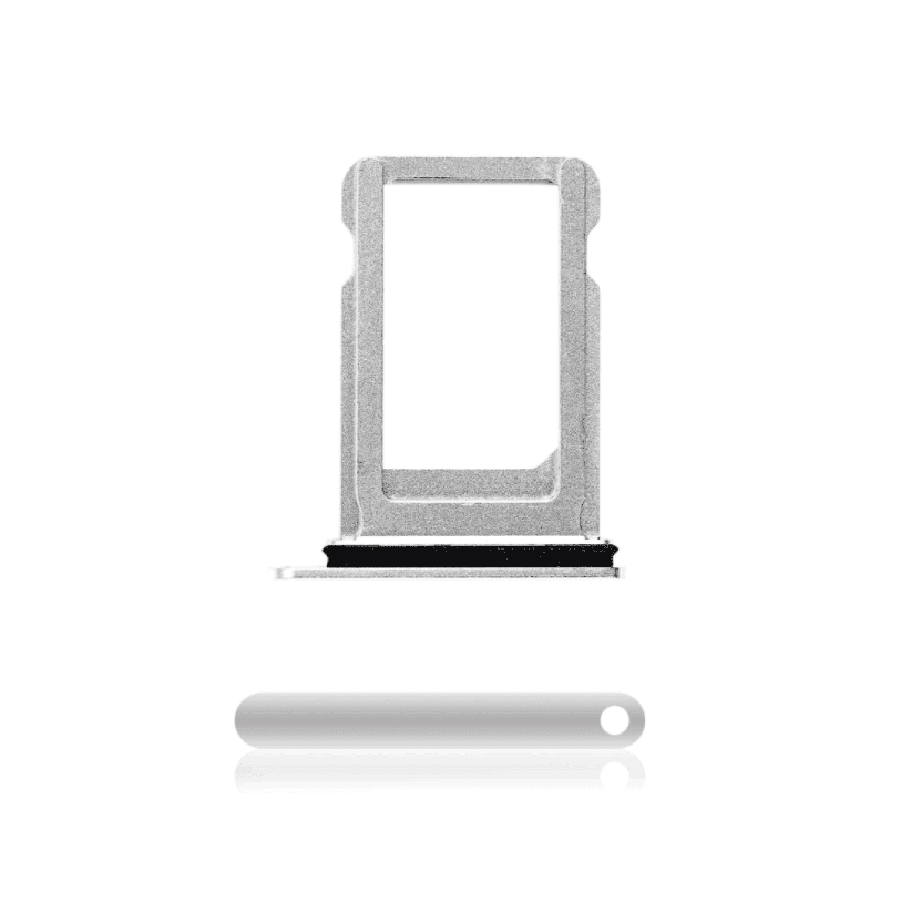 SIM Card Tray Compatible For iPhone XS (Silver)