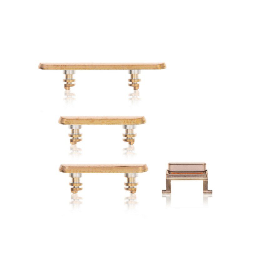 Hard Buttons (Power/Volume/Switch) Compatible For iPhone XS (Gold)