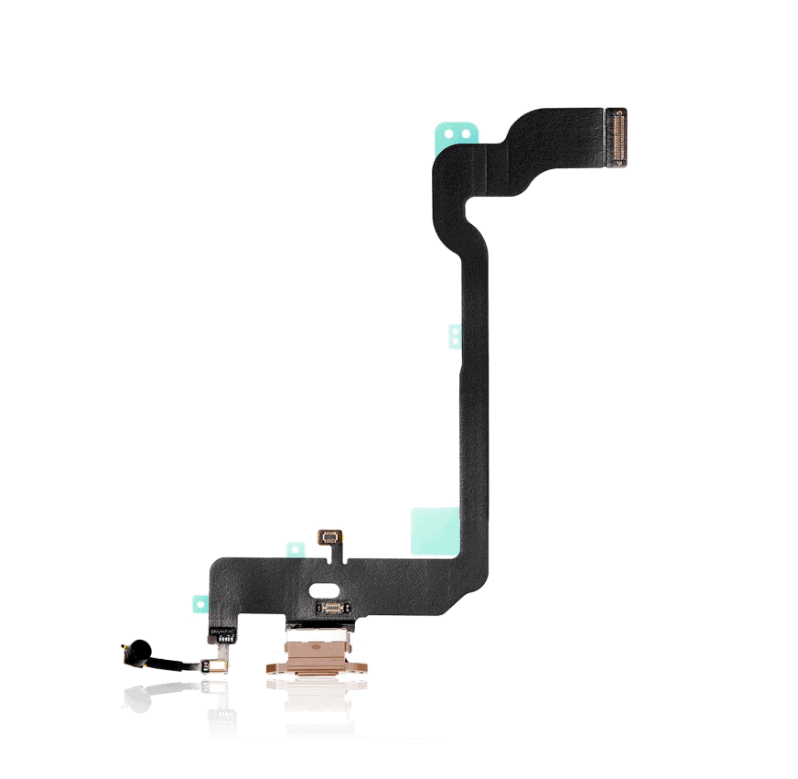 Charging Port Flex Cable Compatible For iPhone XS (Premium) (Gold)