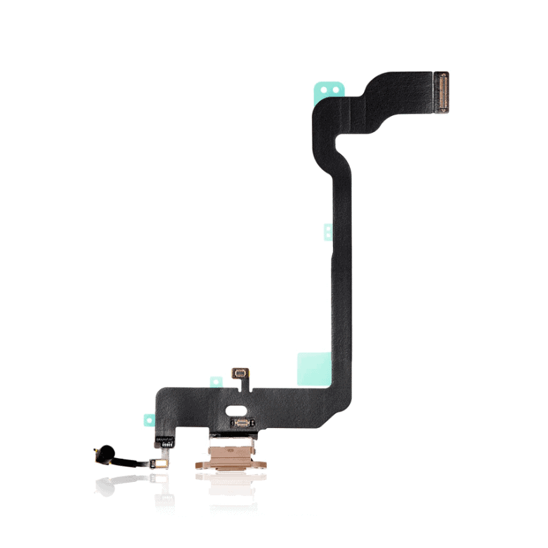 Charging Port Flex Cable Compatible For iPhone XS (Aftermarket Quality) (Gold)