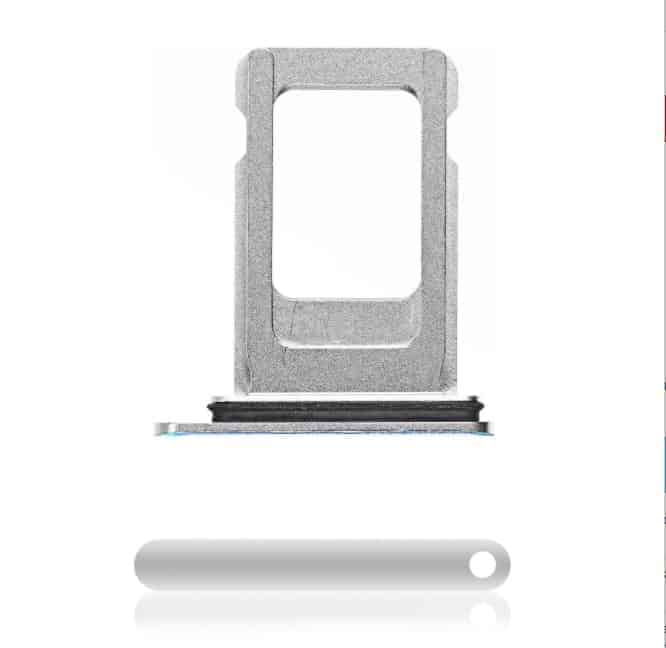 Single SIM Card Tray Compatible For iPhone XS Max (Silver)