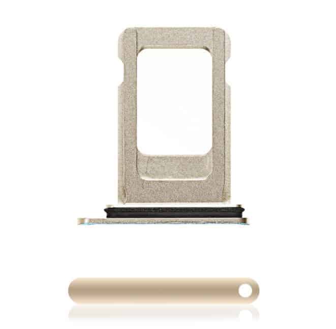 Single SIM Card Tray Compatible For iPhone XS Max (Gold)