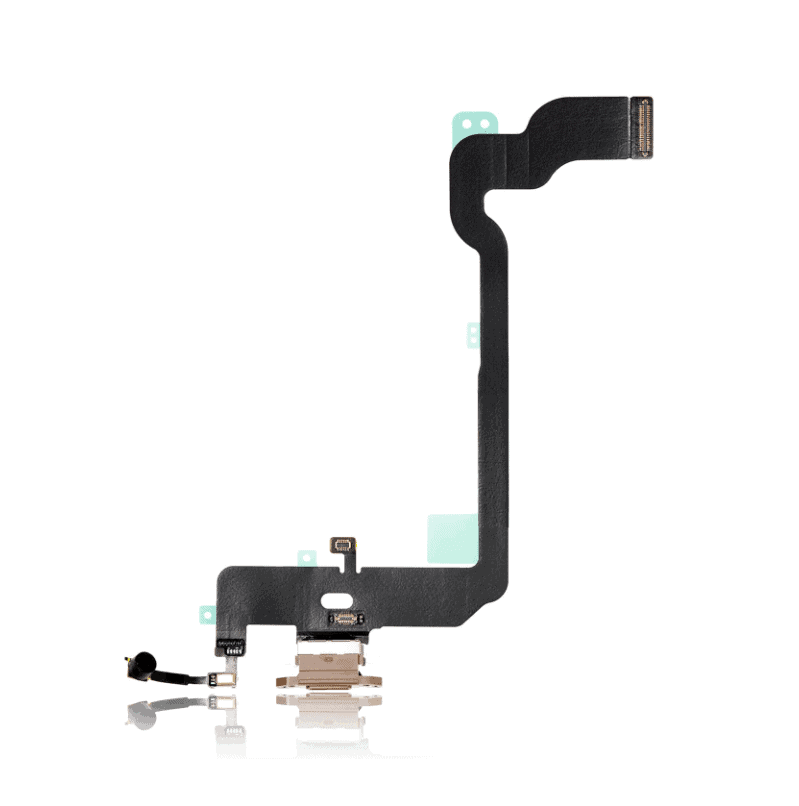 Charging Port Flex Cable Compatible For iPhone XS Max (Premium) (Gold)