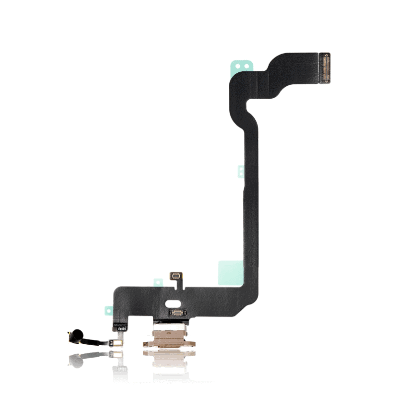 Charging Port Flex Cable Compatible For iPhone XS Max (Aftermarket Quality) (Gold)