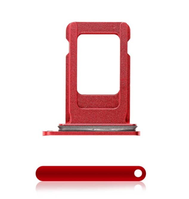SIM Card Tray Compatible For iPhone XR (Red)