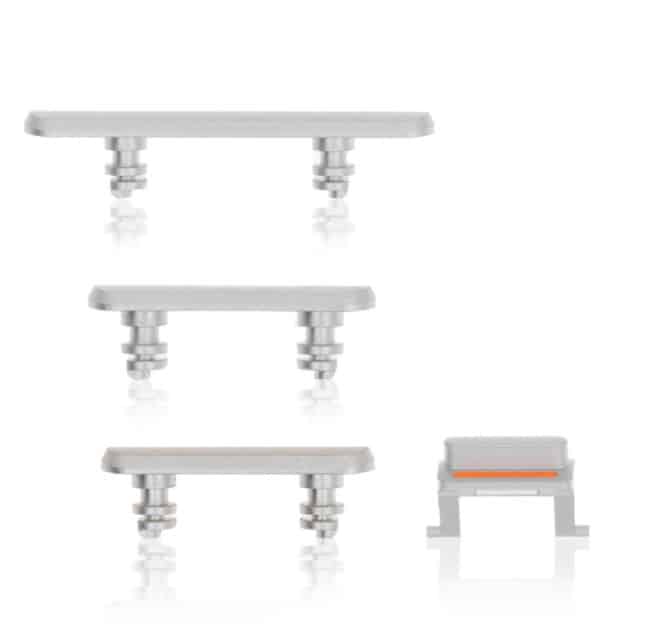Hard Buttons (Power/Volume/Switch) Compatible For iPhone XR (White)