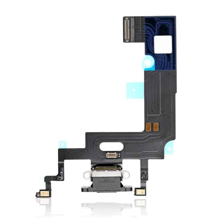 Charging Port Flex Cable Compatible For iPhone XR (Premium) (Black)