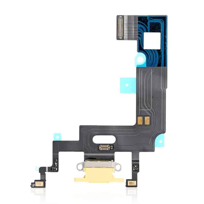 Charging Port Flex Cable Compatible For iPhone XR (Premium) (Yellow)