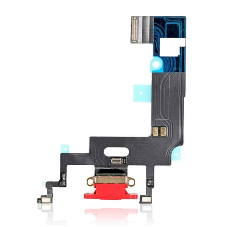 Charging Port Flex Cable Compatible For iPhone XR (Premium) (Red)