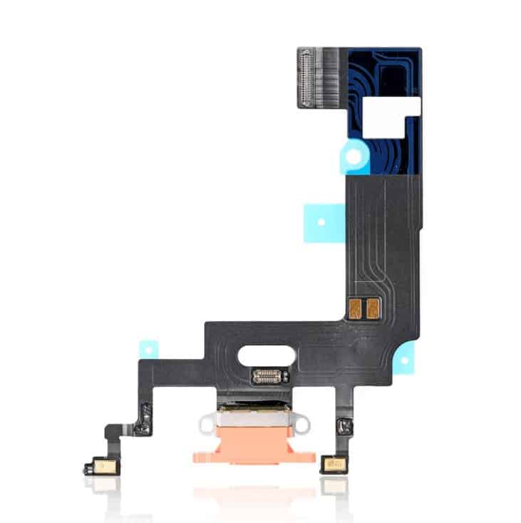 Charging Port Flex Cable Compatible For iPhone XR (Aftermarket Quality) (Coral)