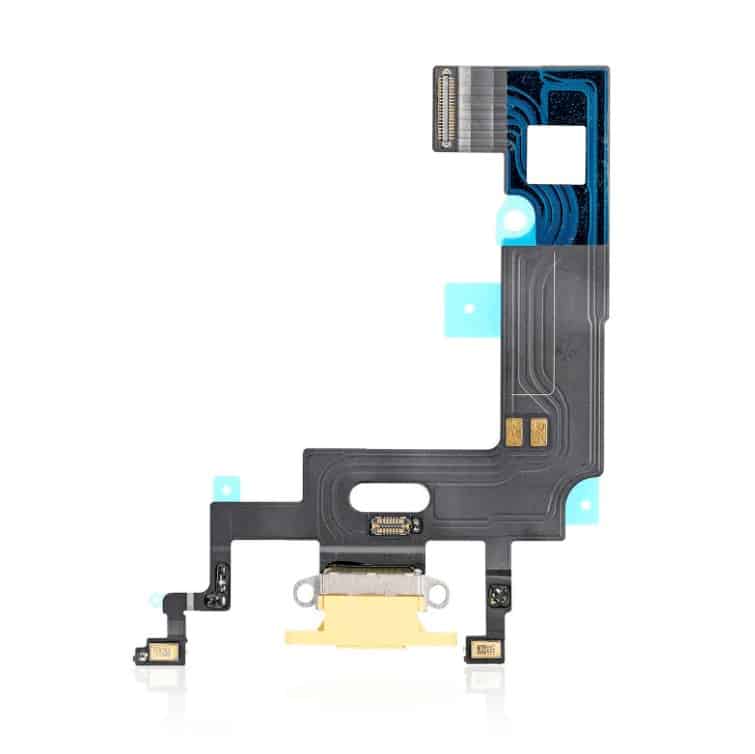 Charging Port Flex Cable Compatible For iPhone XR (Aftermarket Quality) (Yellow)