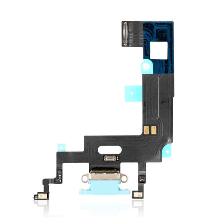 Charging Port Flex Cable Compatible For iPhone XR (Aftermarket Quality) (Blue)