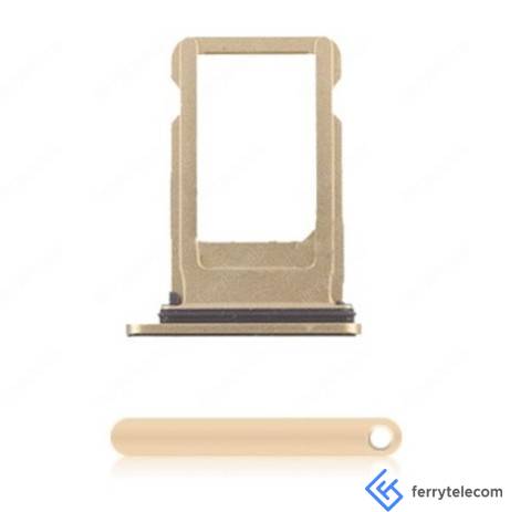 SIM Tray Compatible For iPhone 8 / Se (2020/2022) (Gold)