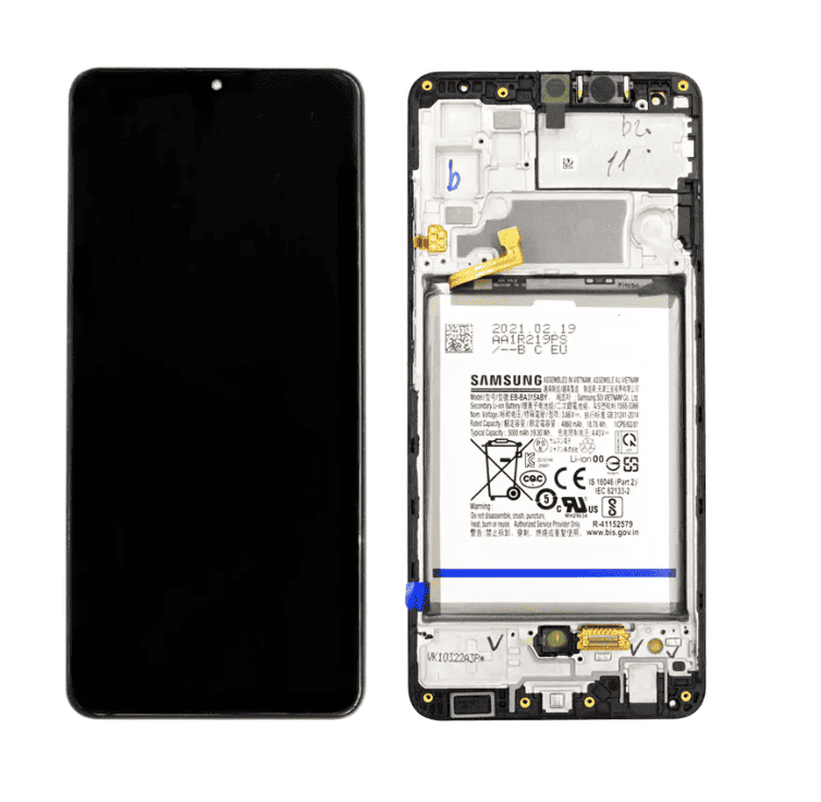 Galaxy A32 4G Black OLED Touchscreen (including Battery) - SM-A325F / GH82-25611A / GH82-25612A (Service Pack)