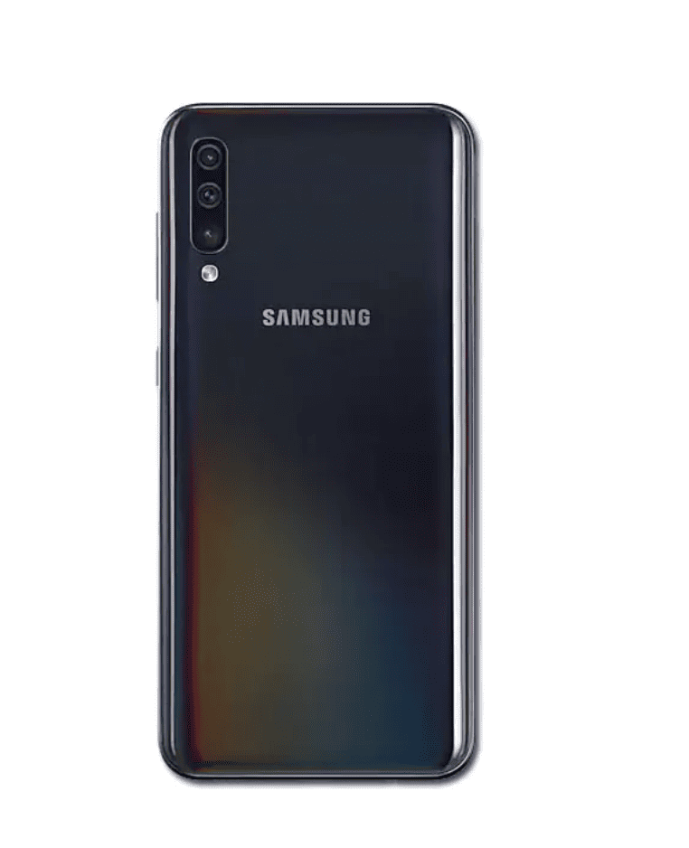 Back Cover With Camera Lens for A50 (Black)