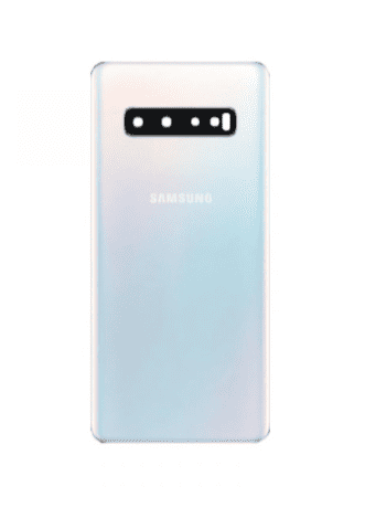 Back Cover With Camera Lens For Samsung Galaxy S10 (Prism White)