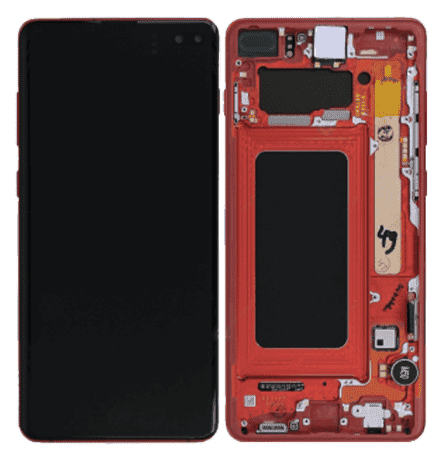 Galaxy S10 Plus Red OLED Touchscreen - SM-G975F / GH82-18849H / GH82-18834H (Service Pack)