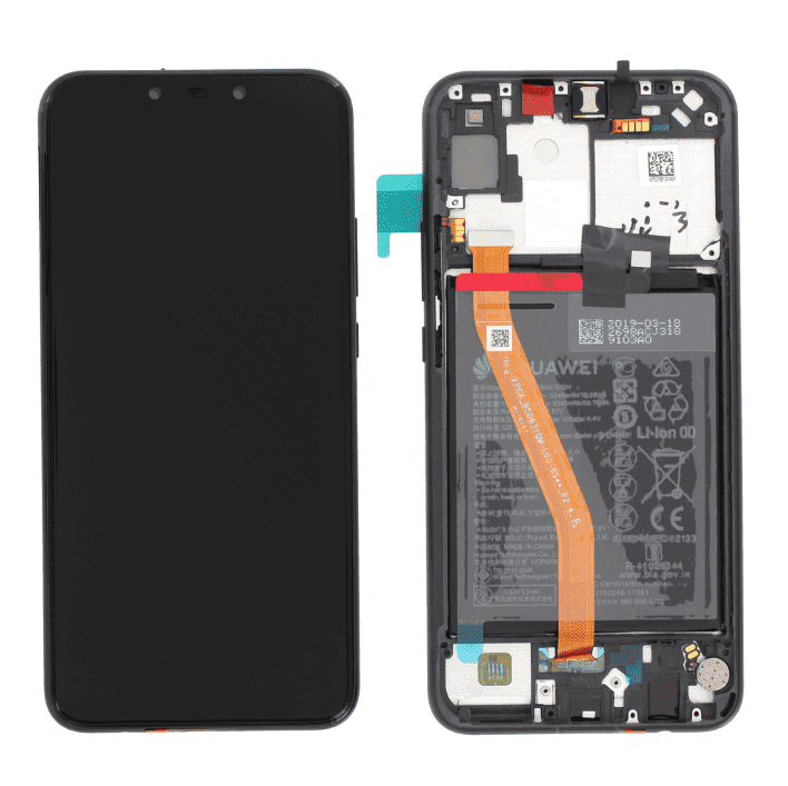 LCD Touchscreen - Black, Huawei P Smart Plus / 02352BUE (Refurbished)