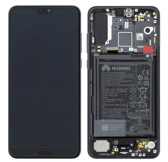 LCD Touchscreen – Black, Huawei P20 Pro / 02351WQK (Refurbished)