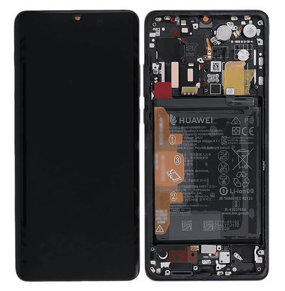 LCD Touchscreen – Black, Huawei P30 / 02352NLL (Refurbished)