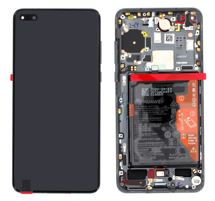 LCD Touchscreen – White, Huawei P40 / 02353MFW (Service Pack)