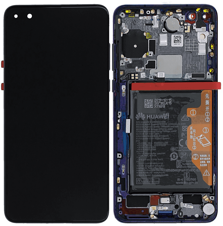 LCD Touchscreen – Blue, Huawei P40 / 02353MFU (Service Pack)