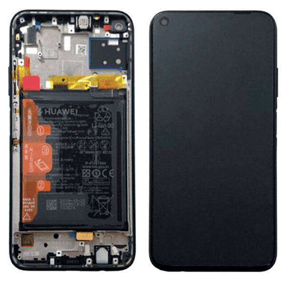 LCD Touchscreen – Black, Huawei P40 Lite / 02353KFU (Refurbished)