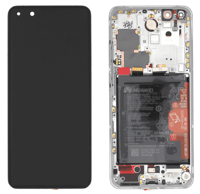 LCD Touchscreen – White, Huawei P40 Pro / 02353PJK (Refurbished)