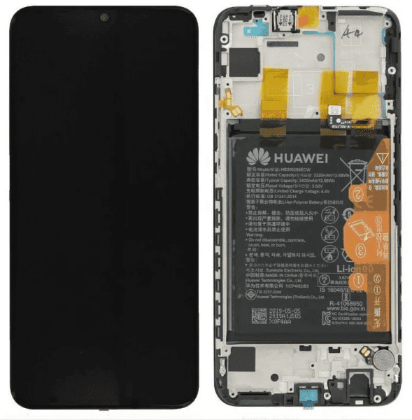 LCD Touchscreen – Black, Huawei P Smart 2019 / 02352JEY (Service Pack)