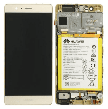 LCD Touchscreen - Gold, Huawei P9 / 02350SHB (Service Pack)