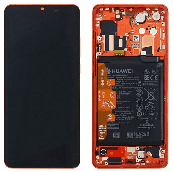 LCD Touchscreen - Red, Huawei P30 Pro / 02352PGK (Service Pack)
