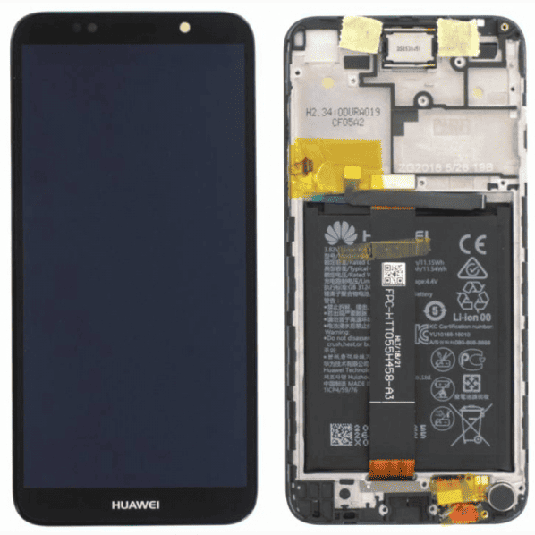 LCD Touchscreen – Black, Huawei Y5 2018 / 02351XHU (Service Pack)