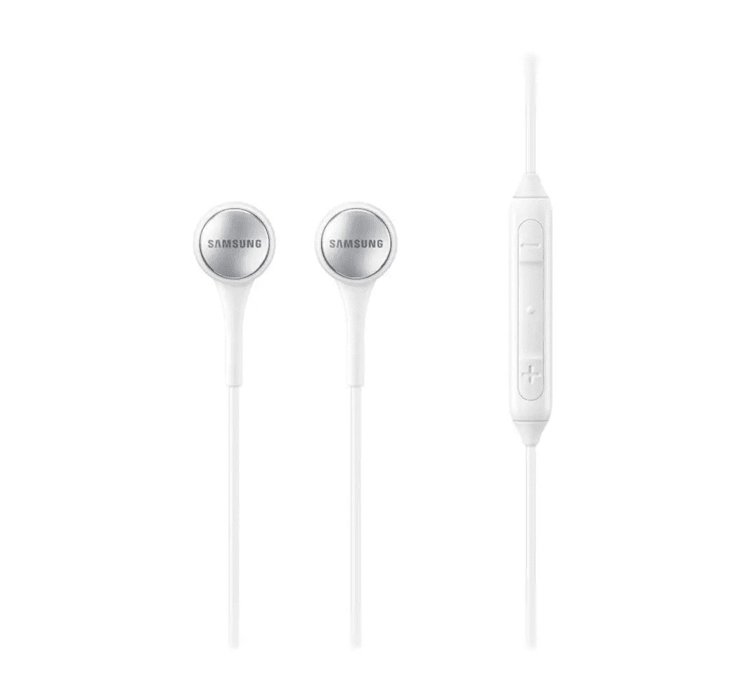 Samsung - Stereo In-Ear-Fit Headset 3.5mm AUX - White