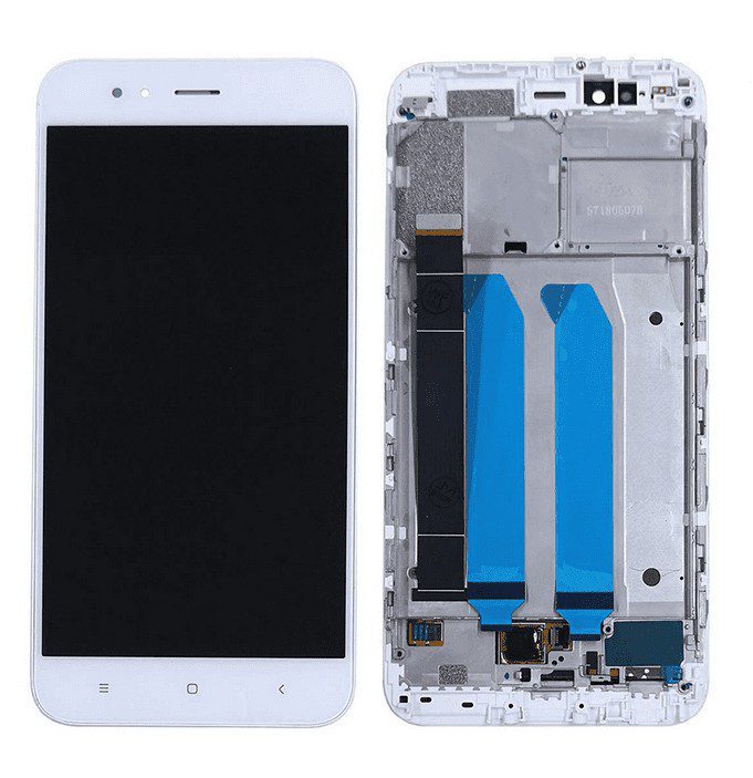 LCD Touchscreen – White, Xiaomi Mi A1 / 5604100050B6 (Refurbished)